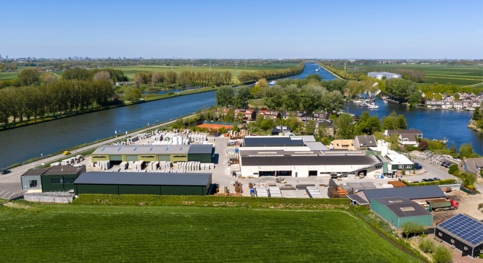 Bedrijfsfotografie met drone bij Betonfabriek Nigtevecht