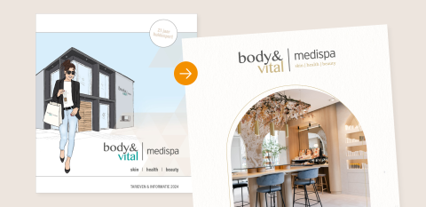 Rebranding huidkliniek voor Body & Vital in Houten