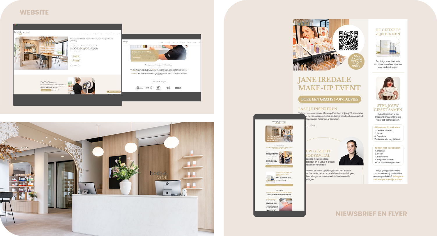 Website en nieuwsbrief Body & Vital in de nieuwe huisstijl