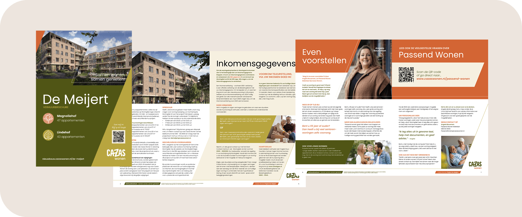 Verhuurbrochure voor appartementen in De Meijert