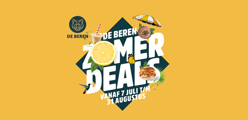 Campagne design en social media content voor restaurantketen De Beren