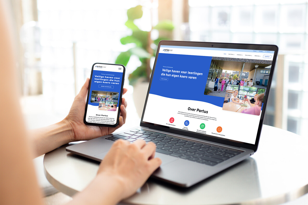 Portus website mockup