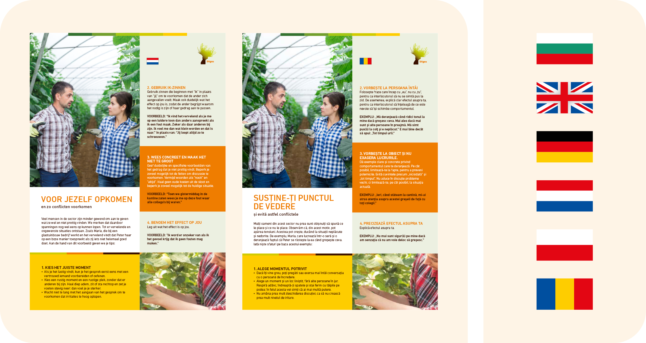 Meertalige flyers voor anderstalige medewerkers