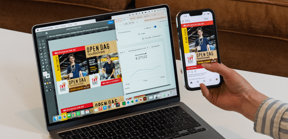 Social media campagne voor SWV Hout Open Dag