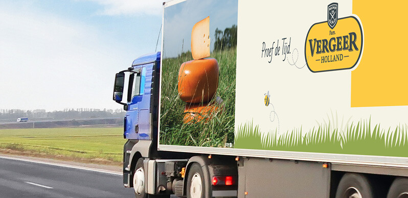 Vergeer Holland vrachtwagen belettering